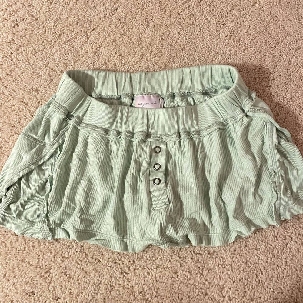 Urban Outfitters “out from under” green sleep shorts